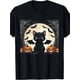 thumbnail image 1 of [Halloween T-Shirt] Halloween Cute Black Cat With Bat Wings Pumpkin T-Shirt for Women Men, 1 of 6