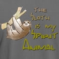 thumbnail image 3 of CafePress - The Sloth Is My Spirit Animal T Shirt - Mens Comfort Colors Shirt, 3 of 5