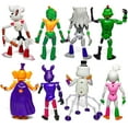 thumbnail image 2 of Toysvill 8 piezas inspiradas en el juego Five Night At Freddys Toys | Noche personalizada definitiva | Figura de acción de Fnaf [Marchitada Bonnie Orville Mangle Gator Happy Frog Roxanne Wolf Chica y, 2 of 5