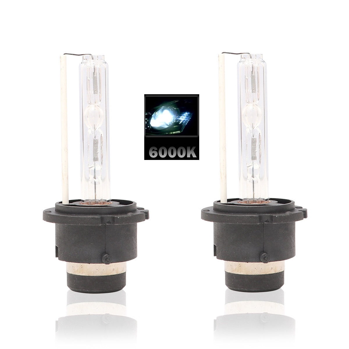 2x D2R 35W 6000K HID Headlight Bulbs Xenon Replacement Low/High Beam