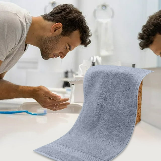 Household Pure Washcloth Absorbent Towel for Everyday Use with Soft Feel and Superior Coverage 74x33 cm