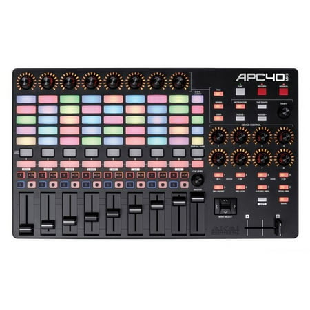 Akai Professional APC40 MKII - USB MIDI Controller for Mac / PC with Clip Launch Matrix, Knobs & Faders, and Pro Software Suite Included