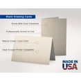 Blank 5" X 7" Greeting Cards and Envelopes Ivory/Cream Heavyweight