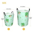 thumbnail image 3 of ZICANCN Laundry Basket Organizer, Green Frog Collapsible Hamper for Bathroom Bedroom Laundry Room, Medium Size, 3 of 7