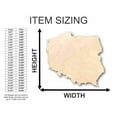 thumbnail image 2 of Unfinished Wood Poland Shape - Country - Craft - up to 46" Width DIY 4" / 1/2", 2 of 3