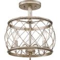 thumbnail image 2 of Quoizel RDY1712CS Dury 12.5" 3-Light Semi-Flush Mount in Century Silver Leaf, 2 of 2