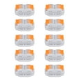 thumbnail image 1 of Pushin Terminal Block Wire Connector,10Pcs Lever Nut Wire Cable Clamp Terminal Block Spring Connector Way Port Conductor Proven Performance, 1 of 8