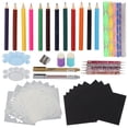 thumbnail image 1 of Kits De Dibujo De Mandala Arts Para Piedra De Uñas, Esponja De Plástico De Papel Acrílico, Herramientas De Punteo De Mandala De Metal, Kit De Pintura Para Manualidades DIY, 1 of 8