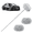 Grey, variant on AOMBOO Green 62" Car Wash Mop Kit, 2 Chenille Microfiber Heads, Extra Long Handle for SUV, Truck and RV Cleaning