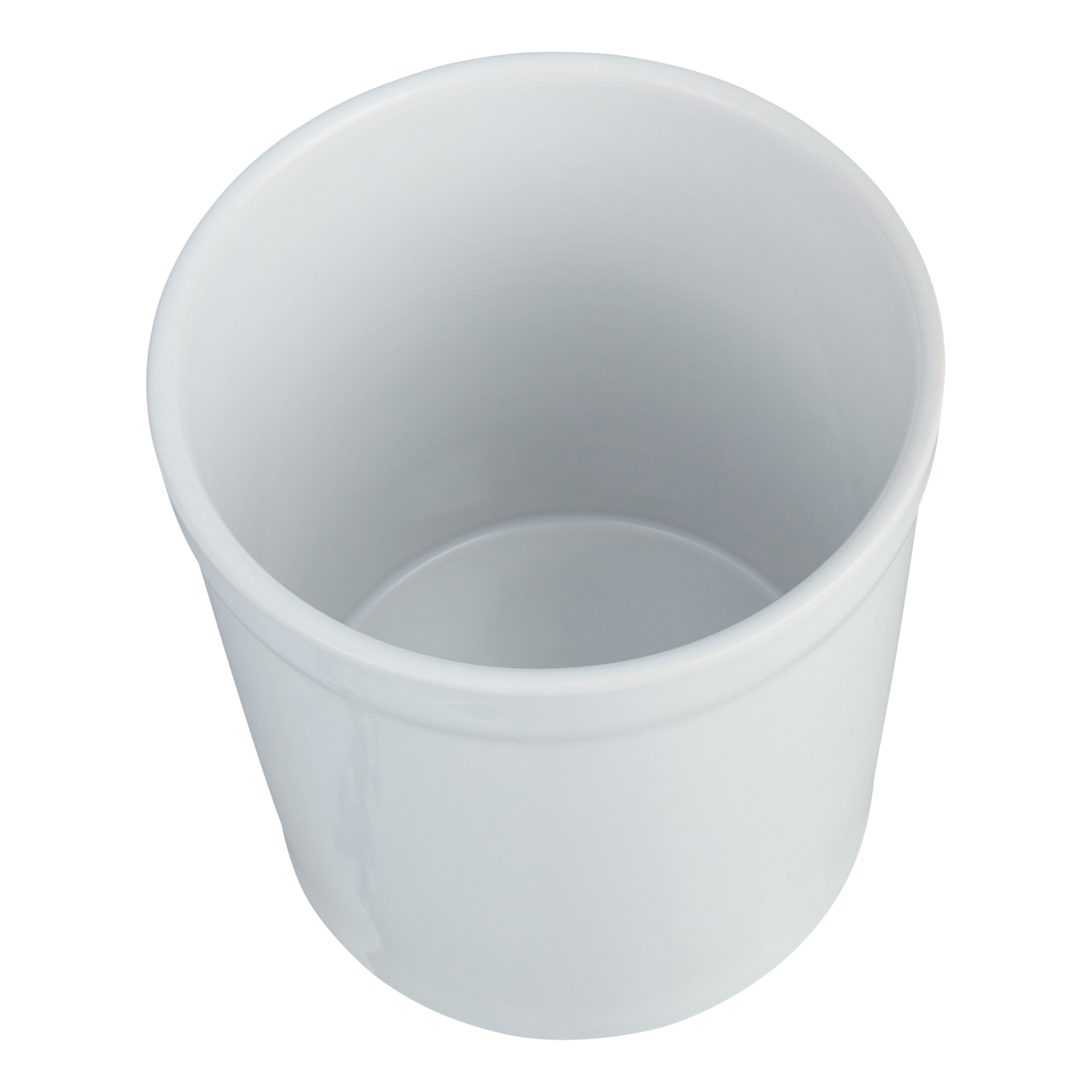 Mainstays Glazed Stoneware Kitchen Utensil Holder, Ceramic Countertop Utensil Crock for Spoons, Spatulas and Cooking Tools, White