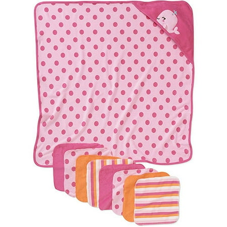 Child of Mine Carters Baby Girls' 9-Piece Bath Set