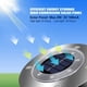 thumbnail image 3 of Juego de 4 luces solares para jardín, 8 luces LED de suelo, IP44 a prueba de agua, alimentadas por energía solar, luces de paisaje para exteriores para caminos de jardín, luz diurna, 3 of 5