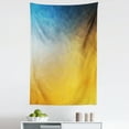 thumbnail image 1 of Yellow and Blue Tapestry, Abstract Polygon Style Fractal Gradient Geometric Background Art, Fabric Wall Hanging Decor for Bedroom Living Room Dorm, 5 Sizes, Slate Blue Marigold, by Ambesonne, 1 of 1