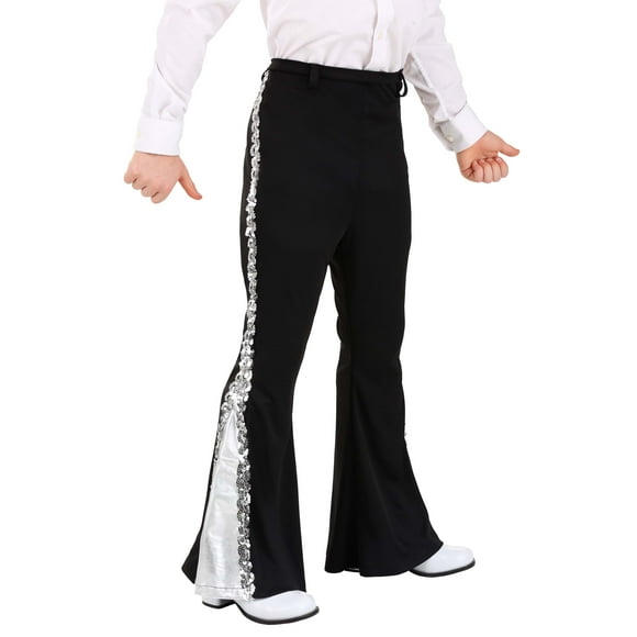 Kid's Silver Sequin Disco Pants
