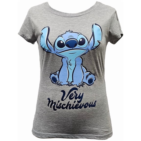 Disney Stitch Adult Baby Tee Shirt, (Women's), S-XL