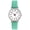 Mint Green, variant on Luminous Digital Watch with Soft Faux Leather Strap 24 Hours Time Round Dial Quartz Watch Women Fashion Wrist Watch for Students Nurse Office Worker Christmas Birthday Gift