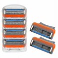 thumbnail image 2 of 16 Pcs 5 Couches Lames de Rasoir de Remplacement Cartouches Soins pour Hommes Compatibles avec Gillette Fusion Razor_ Ruikalucky, 2 of 3