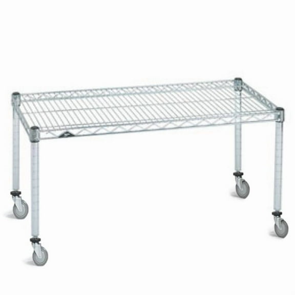 18" Deep x 60" Wide x 20" High Chrome Mobile Dunnage Rack