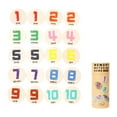 thumbnail image 1 of Juego de memoria infantil, juguetes educativos, desarrollo cognitivo, aprendizaje temprano, divertido, con madera. Patrón numérico, 1 of 9