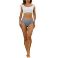 thumbnail image 2 of NOMADIC NOOK Women's Hi-Cut Ribbed High Waist Tummy Control Underwear 5 Packs, 2 of 4