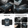 thumbnail image 7 of Jeiento Deer 14 Pcs Car Accessories Set Front Rear Seat Cover Steering Wheel Cover Seat Belt Pad Garbage Can Coasters Armrest Pad Handbrake Cover Rearview Mirror Cover Blue Camo Forest, 7 of 7