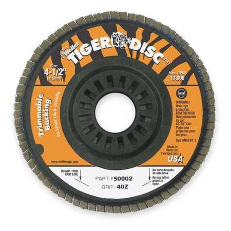 

Arbor Mount Flap Disc 4-1/2in 80 Medium
