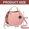 thumbnail image 2 of Bolso de mensajero Bolso de mano de gran capacidad para el trabajo, bolso de hombro casual de cuero artificial para citas, 2 of 5