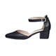 thumbnail image 3 of Zapatillas Mujer Tacón Bajo Negro Formales Con Pulcera negro 24 Incógnita 109D19, 3 of 6