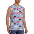 thumbnail image 2 of Balery Bees And Daisies Striped Camisetas sin mangas para hombre, absorbe la humedad y protege contra el mal olor.-XX-Large, 2 of 7
