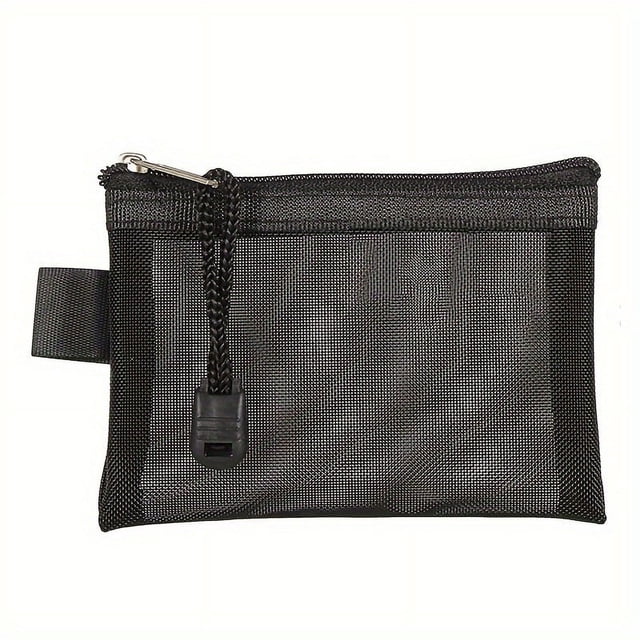 MesaSe Mini Mesh Coin Purse Zipper Portable Clutch Wallet Versatile Simple Storage Bag for Boys Girls Small Card Bag