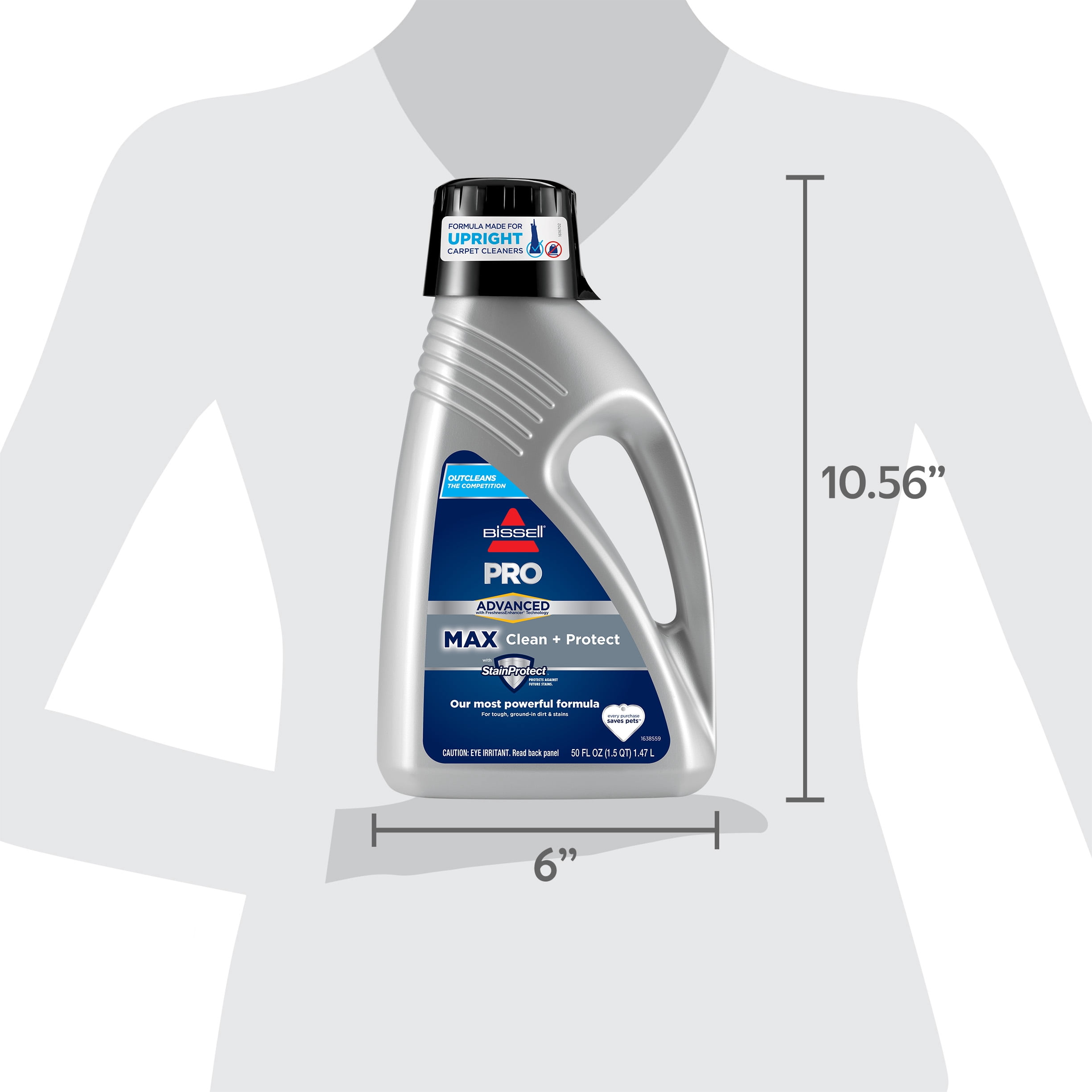 BISSELL Advanced Pro Max Clean + Protect Deep Cleaning Carpet Formula, 50 fl. oz., 70E1