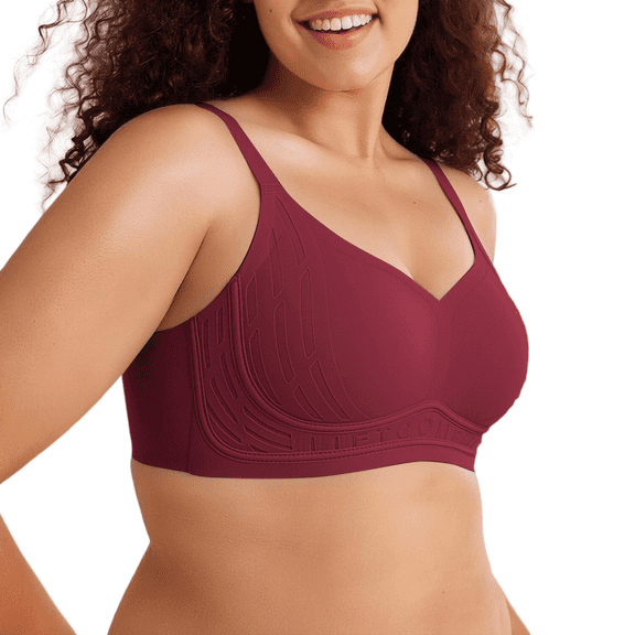 SwiftWear Women Wireless Jelly Bra Supportive Full Coverage No Underwire Tshirt Bra Comfortable Lift & Side Compression