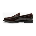 thumbnail image 4 of Men's Nunn Bush Lincoln Moc Toe Penny Loafer Shoes Leather Burgundy 85538-641, 4 of 7