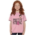 thumbnail image 5 of Breast Cancer Betty Pretty Strong Girls Kids T Shirt Tees Teen Brisco Brands L, 5 of 5