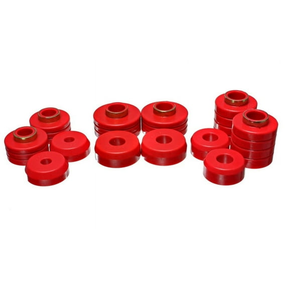 Energy Suspension Fd Ranger Cab Mount Set - Red Fits select: 1983-1986,1988 FORD RANGER
