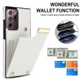 thumbnail image 6 of Wallet Case for Samsung Galaxy Note 20 Ultra, Vintage Premium PU Leather Ultra Slim Case with Card Holder, Protective Anti-drop Magnetic Clasp Phone Case for Galaxy Note 20 Ultra, White, 6 of 7