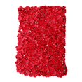 thumbnail image 2 of Panel de flores de simulación decorativa, telón de fondo de pared de flores para decoración del hogar de bodas (rojo), 2 of 8