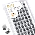 thumbnail image 1 of Lash Clusters Extensiones de pestañas DIY 72 grupos de pestañas CD Curl B&Q LASH Mega Volumen Pestañas individuales Extensiones de grupos de pestañas Wispy Lashes Cluster DIY en casa (NM-D-8-16MIX), 1 of 4
