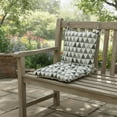 thumbnail image 2 of YiJuHui 1pcs All-Weather Rocking Chair Cushion with Straps - Waterproof Patio Furniture Cushion for Outdoor Porch Swing, High Back Support, Tufted Design, Quick-Dry Comfort, 2 of 6