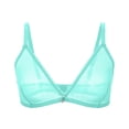 thumbnail image 2 of Varsbaby Women's Sexy Lace See Through Underwear Wirefree bras, 2 of 9
