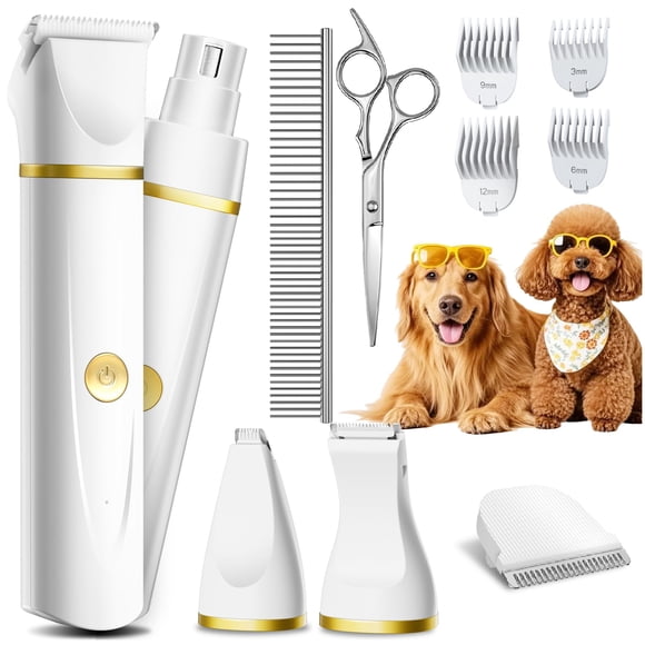 Kit de peluquería canina unibono 7116, silencioso y resistente al agua, USB