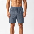 thumbnail image 2 of Men Cargo Shorts Pack Men's Athletic Shorts Plus Size Elastic Waist Drawstring Running Shorts, Summer Lightweight Breathable Short Pants with Pockets Gray XXL, 2 of 7