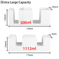 thumbnail image 2 of Lid organizer Compatible with Rubbermaid Brilliance series containers, Stackable Lid Holder Rack, Plastic lid storage solution to save kitchen cabinet space (300ml lid storage rack), 2 of 6
