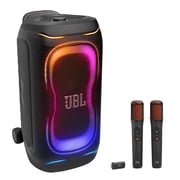 JBL PartyBox 330 Portable Party Speaker Bundle with EasySing Wireless Microphones (Black)