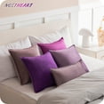 thumbnail image 5 of NOSTHEART Decorative Throw Pillow Covers Cushion Cases, 18x18 inch Set of 4 Soft Velvet Square Couch Pillow Covers for Sofa Bedroom Car Home Decor, 5 of 13
