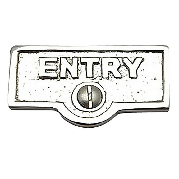 Switch Plate Tags ENTRY Name Signs Labels Chrome Brass Traditional Engraved Wall Light Switch Cover Labels Renovators Supply