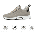 thumbnail image 3 of Men's Height Increasing Sneakers Invisible Inner Height Increasing Shoes 1.25 inch Running Shoes Lightweight Breathable Mesh Hidden Heel Sneakers Lace Up Casual Shoes, 3 of 6