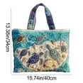 thumbnail image 7 of Father's Day Clearance! Vintage Quilted Canvas Turtle Reusable Tote Gift Bags, Travel Bag, Made of Natural Canvas with Handle, Cotton Shoulder Bag for Shopping Beach Work School, Dad Gift(Turtle B), 7 of 7