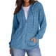 thumbnail image 3 of Suéteres para Mujer, Sudaderas de Punto de Larga con Cremallera, Sudaderas Acanaladas, Sudaderas Casuales Holgadas con Bolsillo. Azul S, 3 of 8