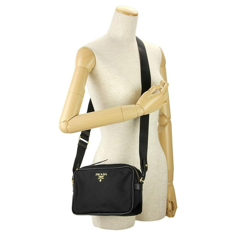 ★PRADA★ 24SS Women's Embossed Logo Crossbody Bag (1BH089 2 Prada Womens Tessuto Nylon Black Camera Bag Crossbody 1BH089
